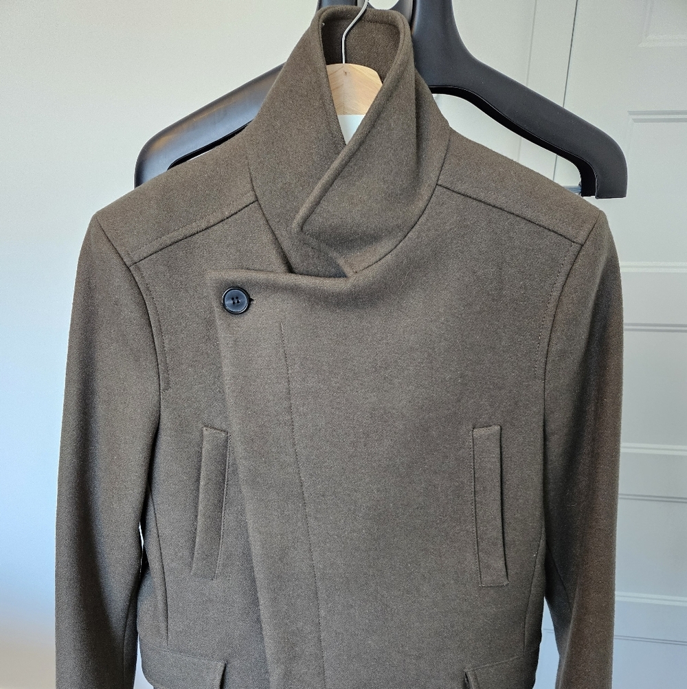 All Saints Olive Wade Peacoat